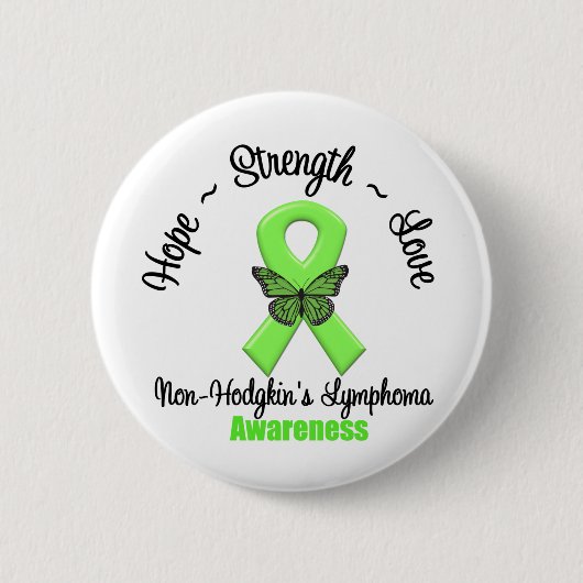 Non-Hodgkin's Lymphoma Hope Ronde Button 5,7 Cm (Voorkant)