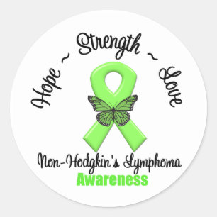 Non-Hodgkin's Lymphoma Hope Ronde Sticker