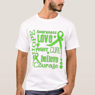 Non-Hodgkins Lymphoma Hope Words Collage T-shirt