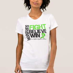 Non Hodgkins Lymphoma Survivor Fight Believe Win T-shirt