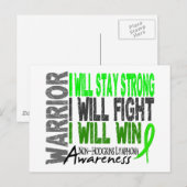 Non-Hodgkins Lymphoma Warrior Briefkaart (Voorkant / Achterkant)