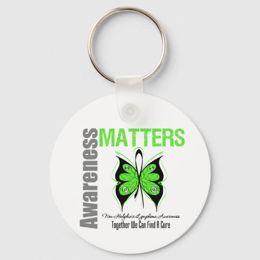 Non Hodkins Lymphoma Awareness Matets Sleutelhanger (Voorkant)