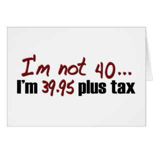 Non impôt 40 $39,95 plus