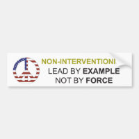 Non-interventie Bumpersticker