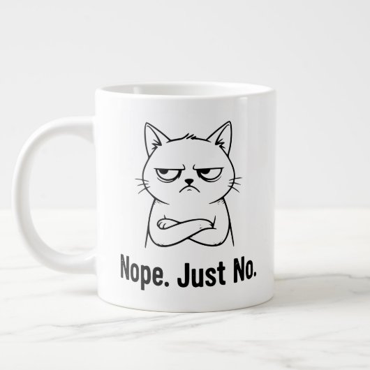 Non Juste Non Chat – Tasse de Café Drôle pour les (Gauche)