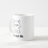 Non Juste Non Chat – Tasse de Café Drôle pour les (Devant gauche)