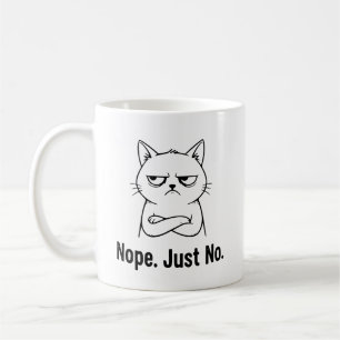 Non Juste Non Chat – Tasse de Café Drôle pour les
