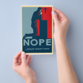 NON...La Prière ne Fonctionne Pas - Tract athée (Poignée)