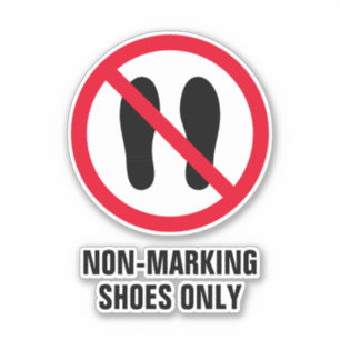 Non-marking sportschoenen alleen teken vinyl stick sticker
