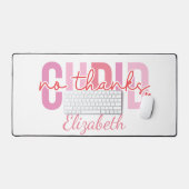 Non Merci Cupid Funny Nom personnalisé Saint Valen (Clavier et souris)