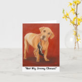 "Non mes mastications de Jimmy !" carte de note (Fleur jaune)