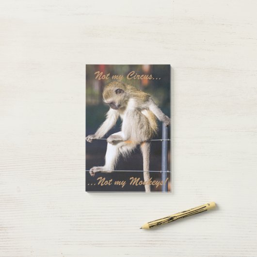 Non mon cirque, non mes protections de post-it de (Sur un bureau)