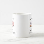"Non, pas aujourd'hui" Mug de chat croustillant -  (Centre)