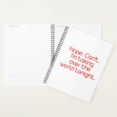 Non. Pas possible. Planificateur mensuel (Devant avec enveloppe)