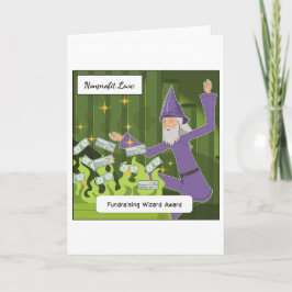 Non-profit fondsenwerver bedankkaart kaart