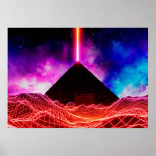 Non-ruimtelandschap: piramide poster