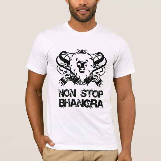 Non-Stop Bhnagra Logo (Klassiek - Mannelijk) T-shirt (Voorkant)