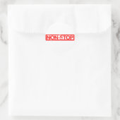 Non-stop stempel ronde sticker (Tas)