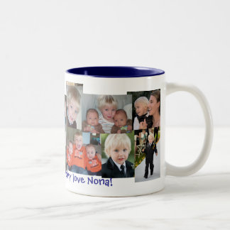 nona tweekleurige koffiemok