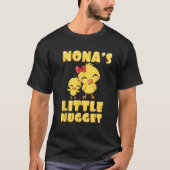 Nona's Little Nugget Chicken Lover Grootmoeder Mot T-shirt (Voorkant)