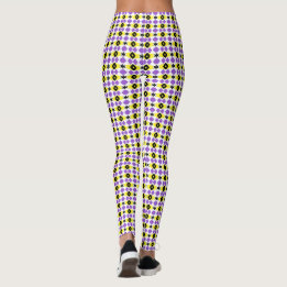 nonbinaire patroon witte basis C Leggings