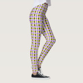 nonbinaire patroon witte basis C Leggings (Rechts)