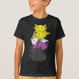 Nonbinaire vlag Non-binair trots Lgbtq Axolotl _1 T-shirt