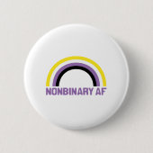 Nonbinary AF Ronde Button 5,7 Cm (Voorkant)