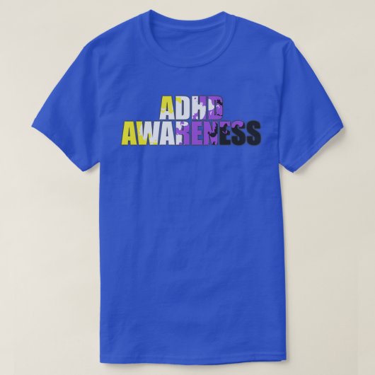 Nonbinary Awareness ADHD T-shirt (Design voorkant)
