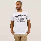 Nonbinary Definition T-shirt (Voorkant volledig)