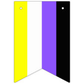 Nonbinary Flag Bunting Banner LGBT Party (Tweede vlag)