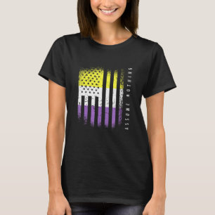 Nonbinary Flag Enby Genderqueer Niet Binair T-shirt