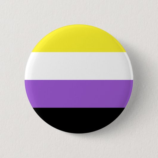 Nonbinary Flag LGBT Button (Voorkant)