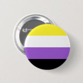 Nonbinary Flag LGBT Button (Voorkant /achterkant)