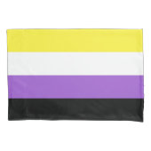 Nonbinary Flag Standaard Kussen Hoesje Kussensloop (Voorkant)