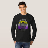 Nonbinary Flag Theirwolf Nonbinary Pride LGBTQ Gen T-shirt (Voorkant volledig)