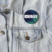 Nonbinary  Galaxy Identiteit Ronde Button 5,7 Cm (In situ)