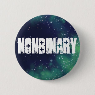 Nonbinary  Galaxy Identiteit Ronde Button 5,7 Cm