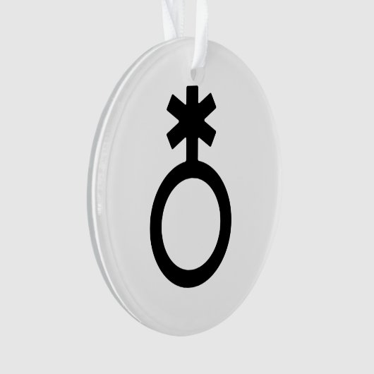 Nonbinary Gender Symbol Ornament (voorkant)