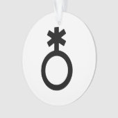 Nonbinary Gender Symbol Ornament (voorkant)