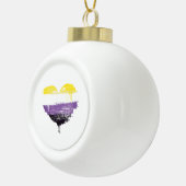 NONBINARY HART KERAMISCHE BAL ORNAMENT (Rechts)