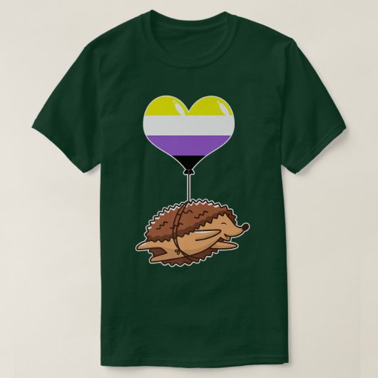 Nonbinary hedegel seual Identity Nonbinary gend T-shirt (Design voorkant)