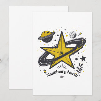 Nonbinary North Star Shirt – LGBTQ Camping Pride Kaart