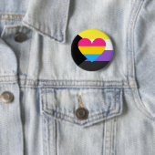 Nonbinary Panromantic Demisexual Pride Button (In situ)