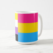 Nonbinary Pansexual Dual Pride Flag Koffiemok (Voorkant rechts)