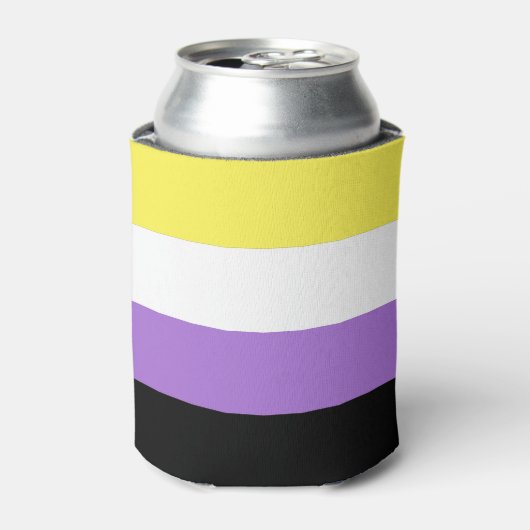 Nonbinary Pride Blikjeskoeler (Blikje Voorkant)
