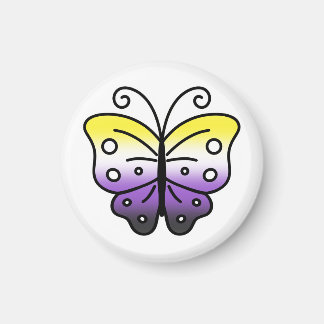 Nonbinary Pride Butterfly Magnet Magneet