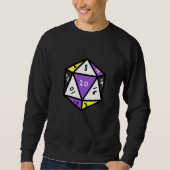 Nonbinary Pride Dice Nonbinary Trui (Voorkant)