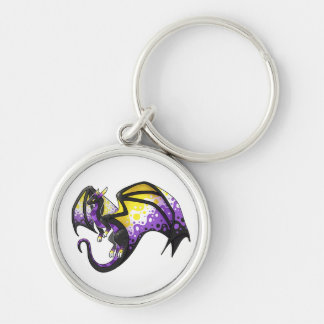Nonbinary Pride Dragon Sleutelhanger