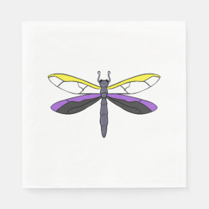 Nonbinary Pride Dragonfly Servet
